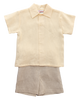 Jack and Teddy Yellow Linen Dress Shirt - Kids on King