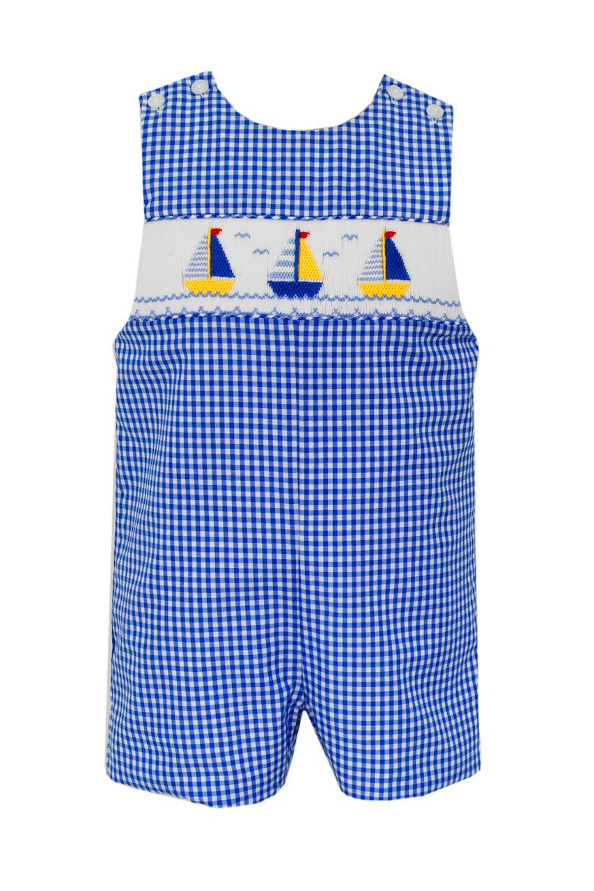 Anavini Royal Blue Sailboat Shortall – Kids on King