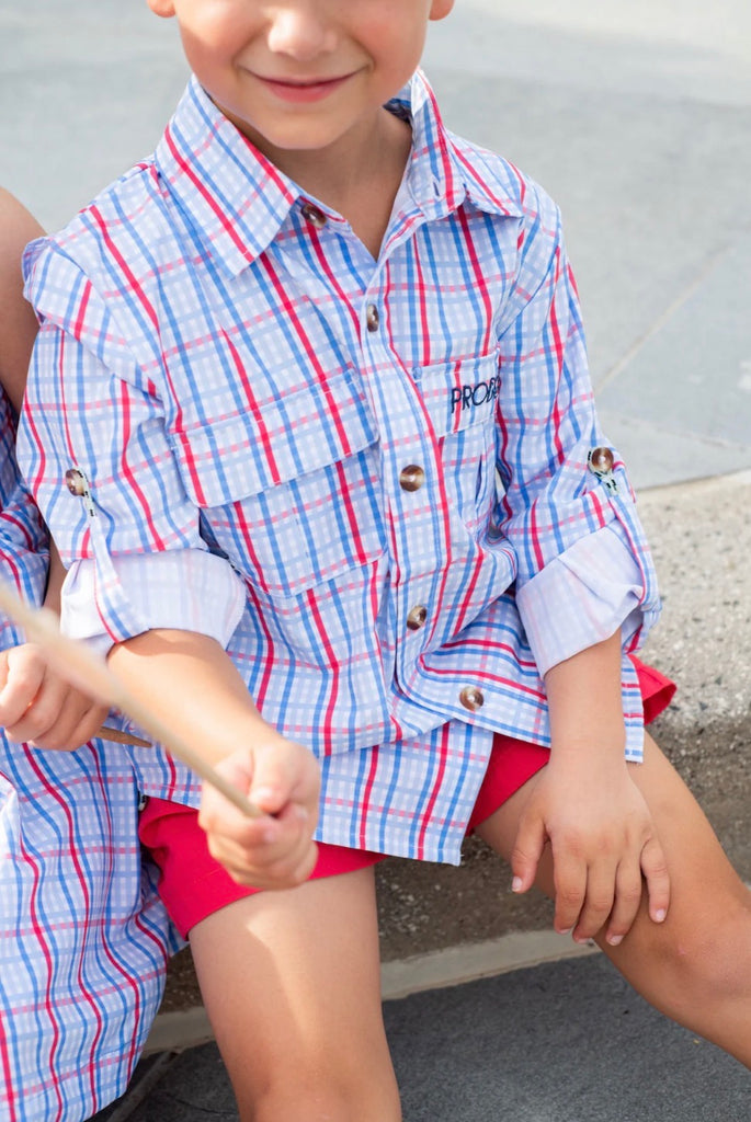 Prodoh L/S Founders Kids Fishing Shirt - Kids on King
