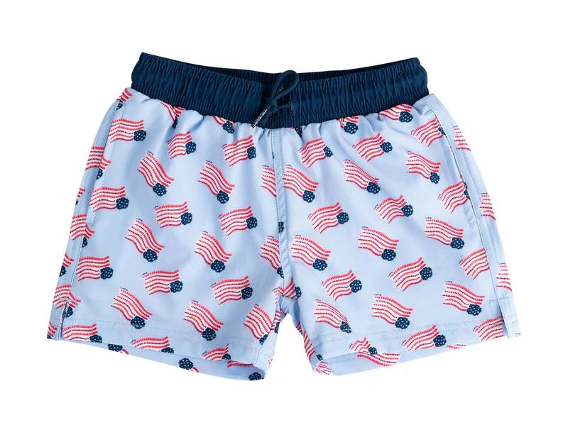 Prodoh Flag Boogie Board Swim Trunk - Kids on King