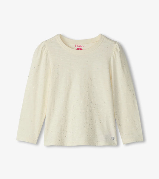 Hatley Silver Puff Long Sleeve T-Shirt - Kids on King