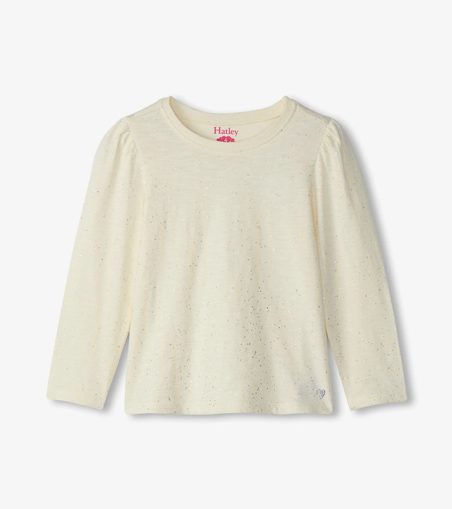 Hatley Silver Puff Long Sleeve T-Shirt - Kids on King