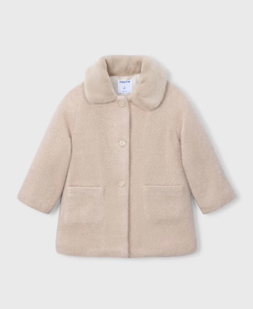 Mayoral Knitted Fur Coat - Kids on King