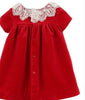 Luli & Me Deluxe Velvet Float Dress w/Lace Collar - Kids on King
