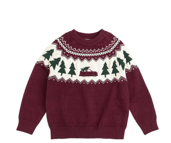 Sweet Wink Fair Isle Christmas Sweater - Kids on King