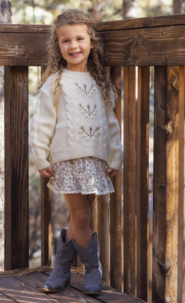 Rylee & Cru Natural Reagan Sweater - Kids on King