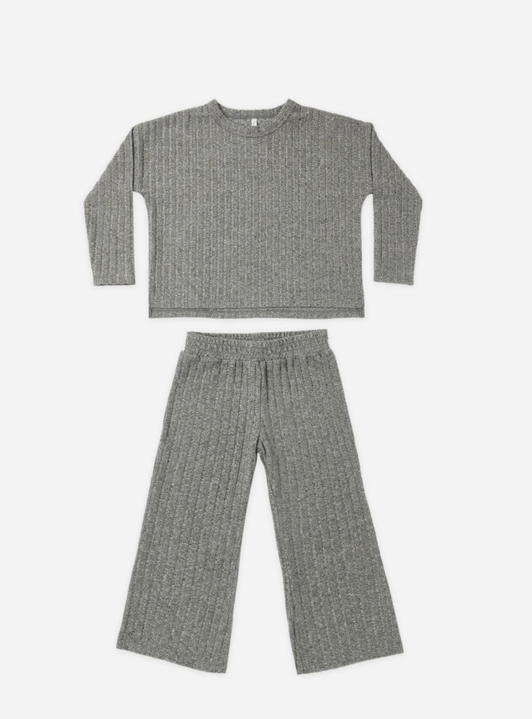 Rylee & Cru Knit Pant Set in Evergreen- 2 piece set - Kids on King