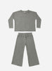 Rylee & Cru Knit Pant Set in Evergreen- 2 piece set - Kids on King