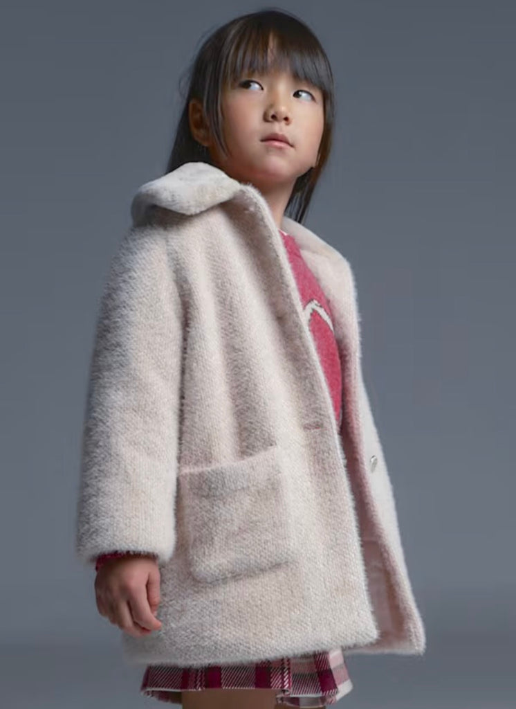 Mayoral Knitted Fur Coat - Kids on King