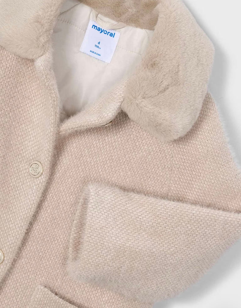 Mayoral Knitted Fur Coat - Kids on King