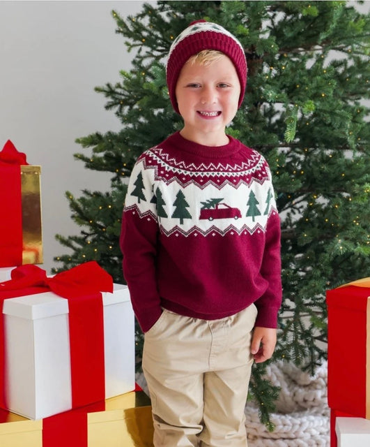 Sweet Wink Fair Isle Christmas Sweater - Kids on King