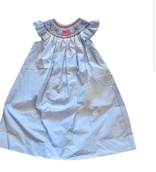 City Beautiful Smocked Flag Girl Bishop - Kids on King