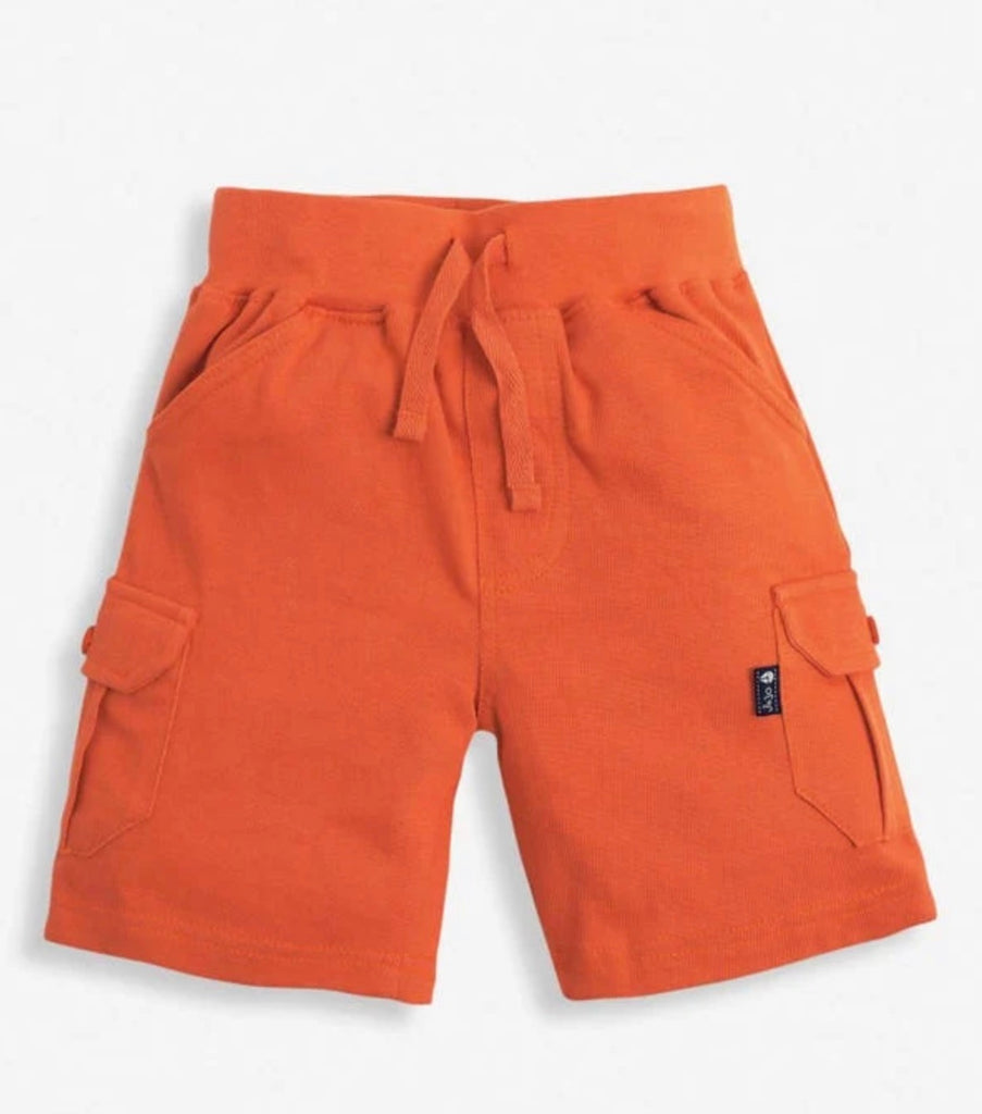 JoJo Maman Bebe Jersey Cargo Shorts in Rust - Kids on King