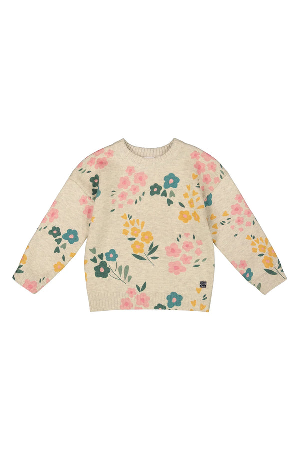 Deux Par Deux Printed Knitted Sweater