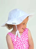 Flap Happy White Eyelet UPF 50 Flopppy Hat - Kids on King