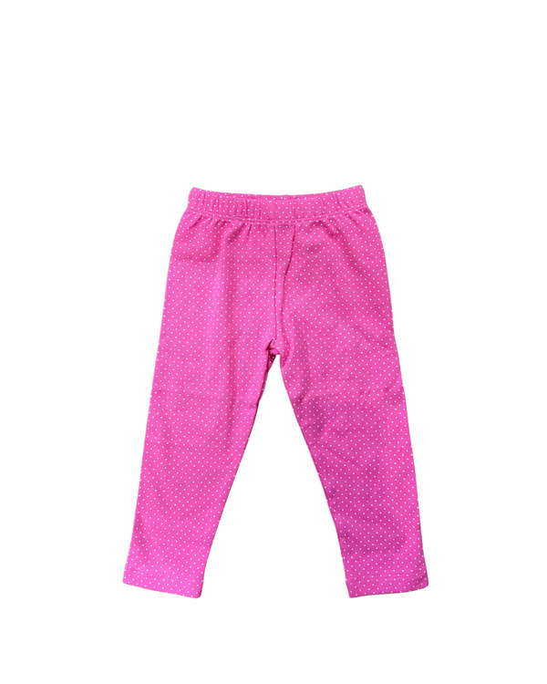 Kids on King Pink Polka Dot Leggings - Kids on King