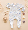 Magnolia Baby Crabby Cove Zip Footie in Sky - Kids on King