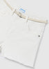 Mayoral Girl's White Denim Shorts - Kids on King