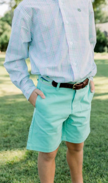 Bailey Boy Pete Short in Aloe - Kids on King