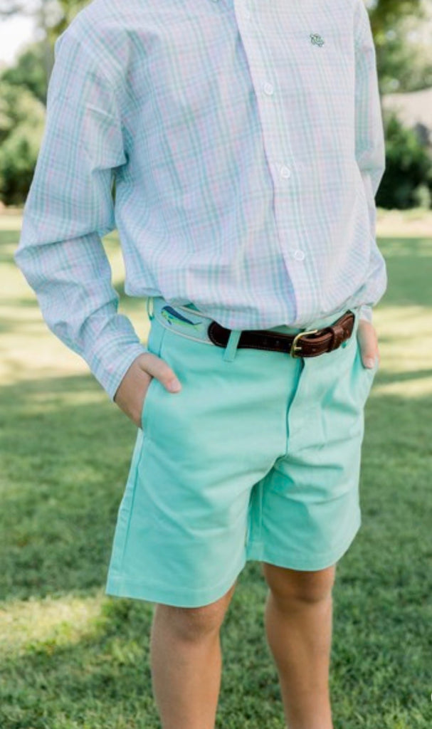 Bailey Boy Pete Short in Aloe - Kids on King