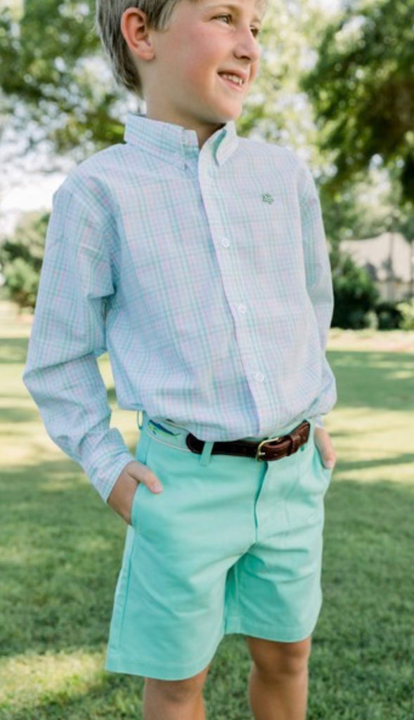 Bailey Boy Pete Short in Aloe - Kids on King
