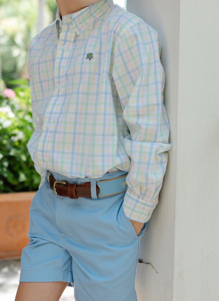 Bailey Boy Pete Short in Harbour Blue - Kids on King