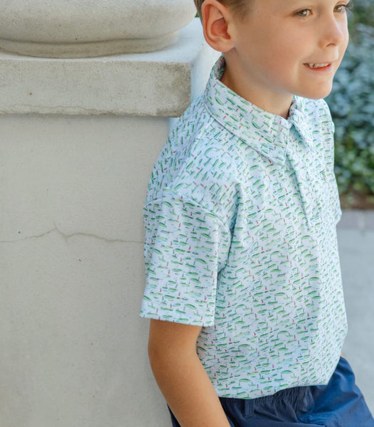 Bailey Boys Preformance Polo in Golf Course - Kids on King