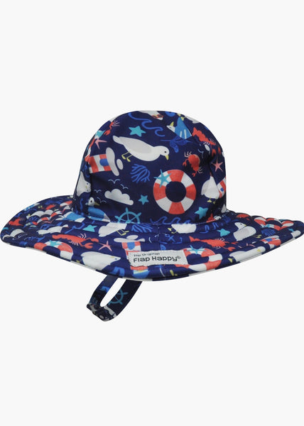 Flap Happy UPF 50+ Floppy Hat Seagull Shores - Kids on King