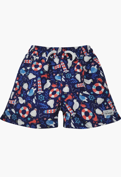 Flap Happy UPF 50+ Wesley Swim Trunks w/ Mesh Liner Seagull Shores - Kids on King
