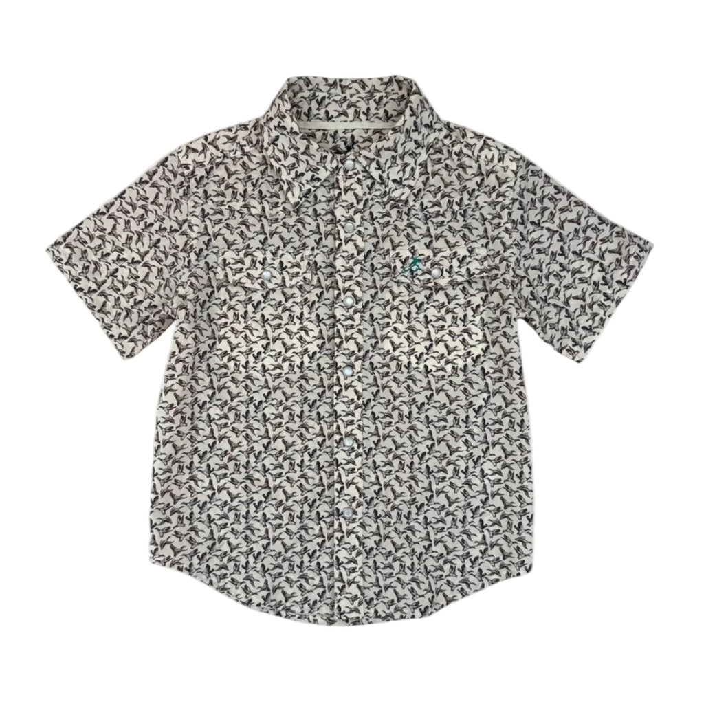 Velvet Fawn Cooper Preformance Field Shirt in Delta Wings - Kids on King
