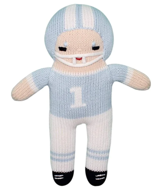 Petit Ami Football Player Crochet Doll
