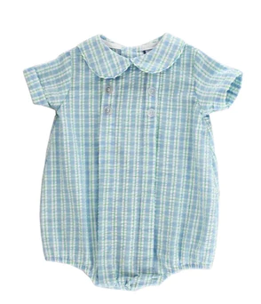 Robe Réversible Pour Enfant The Bailey - Taille 6 - Seersucker Rose Et Vert - Occasion Très Bon état