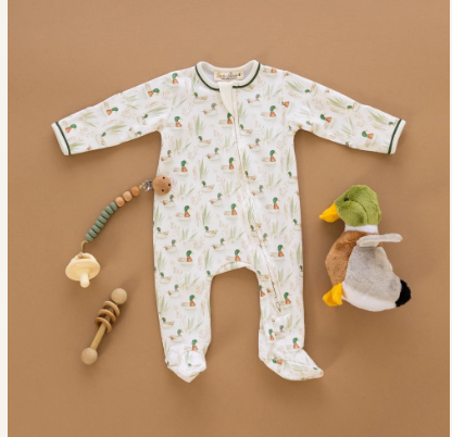 Mallard's Pond Footie Pajama - Kids on King