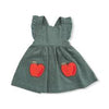 Angel Dear Apple Corduroy Pinafore w/ Diaper Cover - Kids on King
