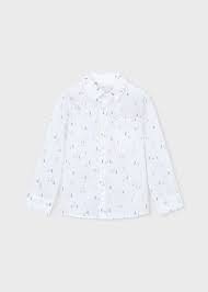 Mayoral Boy's Dress Shirt in Boat Print - Kids on King