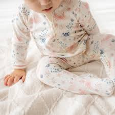 Magnolia Baby Dust Rose Crabby Cove Footie Sleeper - Kids on King