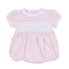 Magnolia Baby Smocked Short Sleeve Bubble in Amelia's Classic - Kids on King