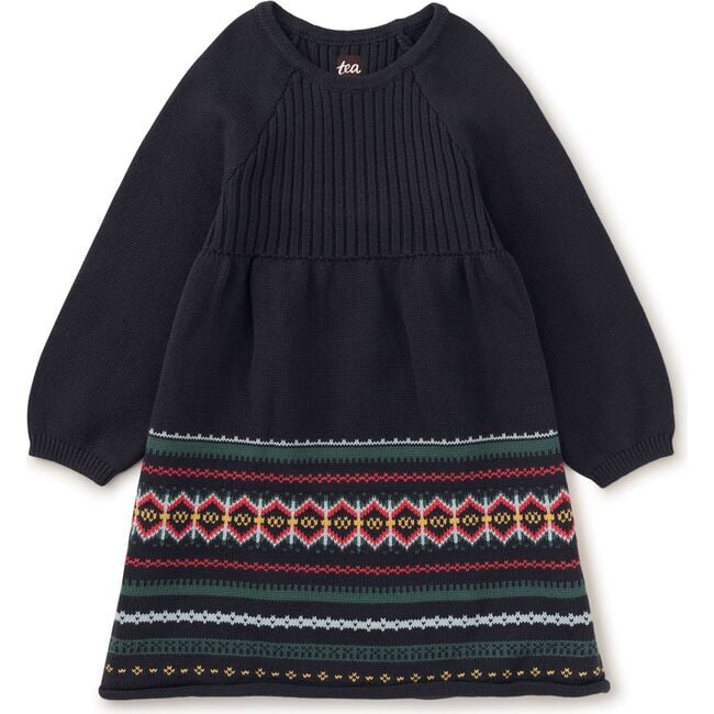 kids sweater dress Tea Fair Isle Sweater Dress – Kids on King