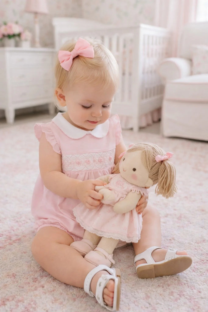 Little Threads Pink Bows Romper - Kids on King