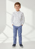 Mayoral Boy's Dress Shirt in Boat Print - Kids on King