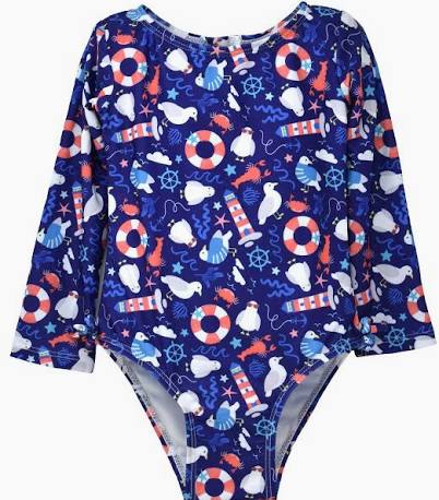 Flap Happy UPF 50+ Charlie L/S Rash Guard Swimsuit - Kids on King