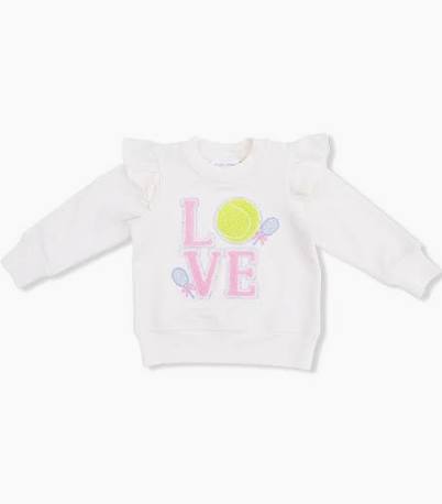Angel Dear Tennis Ruffle Sweatshirt - Kids on King