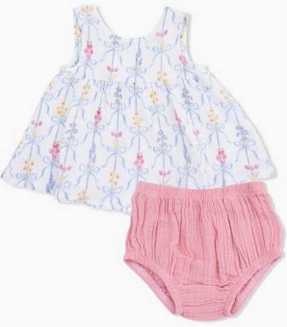 Angel Dear 2 PC Ribbons and Bouquets Dress Set - Kids on King