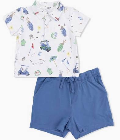 Angel Dear Boy's "Golf Things" Polo with Casual Short - Kids on King