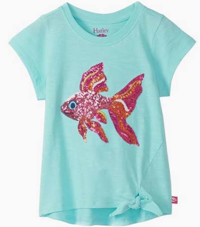 Hatley Tropical Fish Tie Front Tee - Kids on King