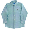 Bailey Boys Roscoe Performance Button Down in Peacock - Kids on King