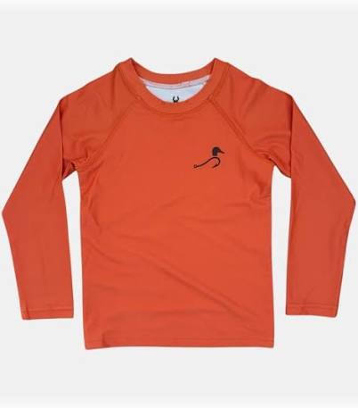Velvet Fawn Bolt Rash Guard in Tangerine Tackle - Kids on King