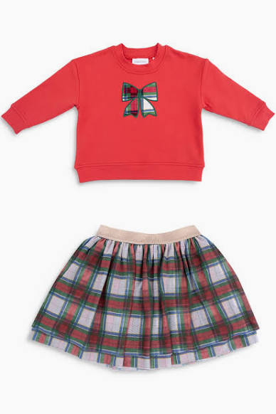 Angel Dear Holiday Plaid Sweatshirt - Kids on King
