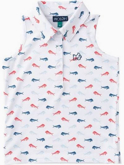 Prodoh Girl's Sleeveless Pro Performance Polo - Kids on King