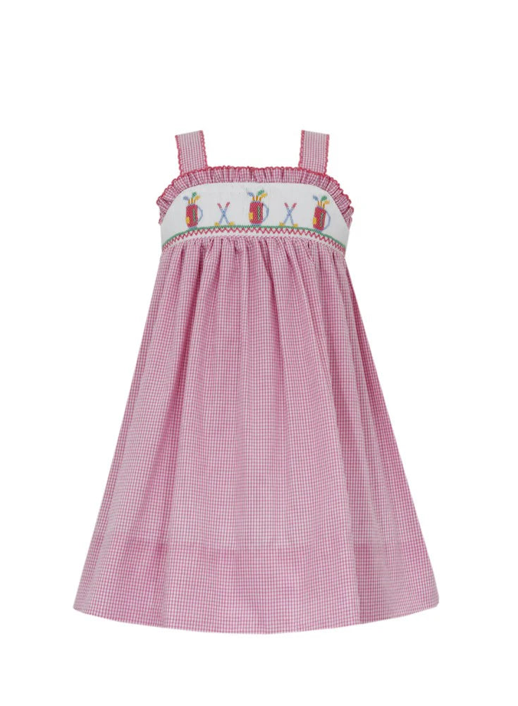 Petit Bebe Girl's Golf Smocked Sundress - Kids on King